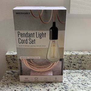 Pendant Light cord set Edison bulb included
